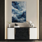 Abstract 1894 Canvas Art 60 x 40 cm / Black
