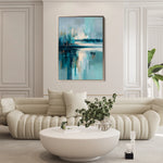 Abstract 1895 Canvas Art 60 x 40 cm / Black