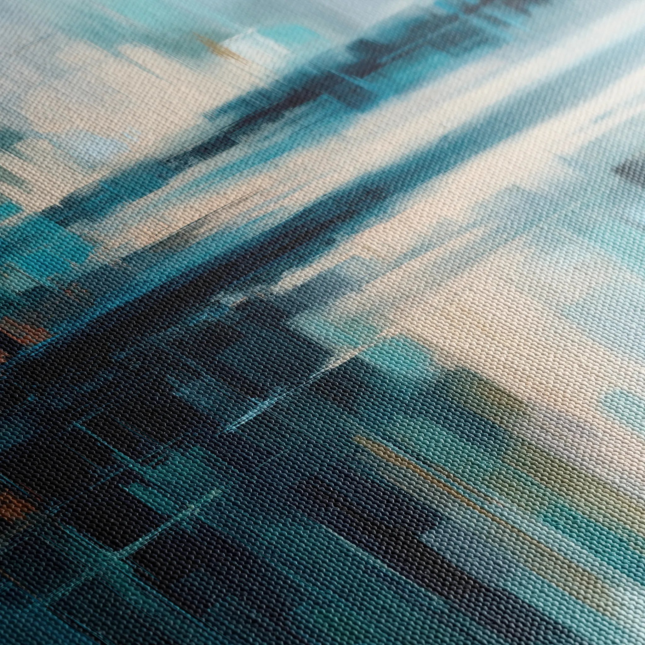Abstract 1895 Canvas Art 60 x 40 cm / Black