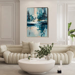 Abstract 1896 Canvas Art 60 x 40 cm / Black