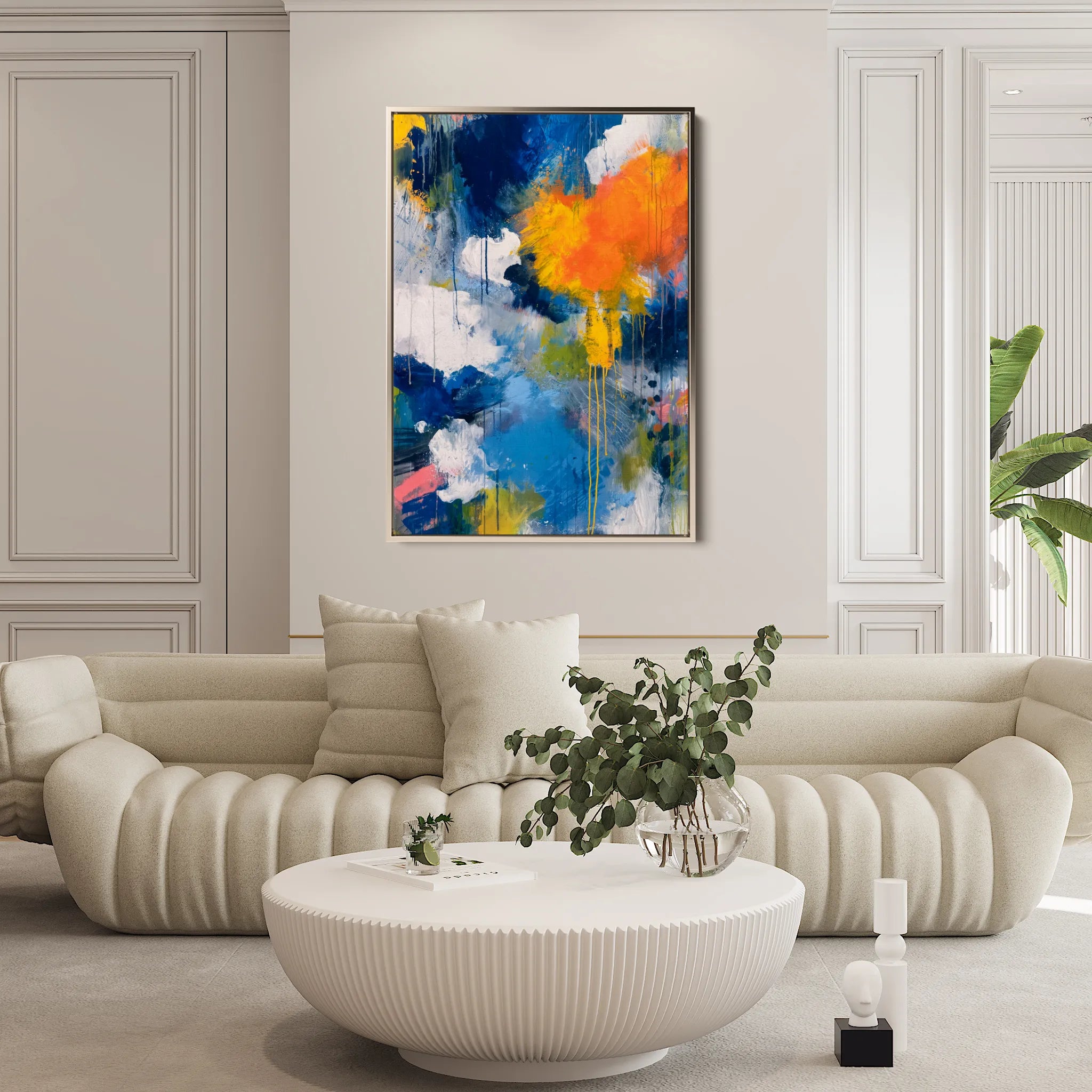 Abstract 1898 Canvas Art 60 x 40 cm / Black