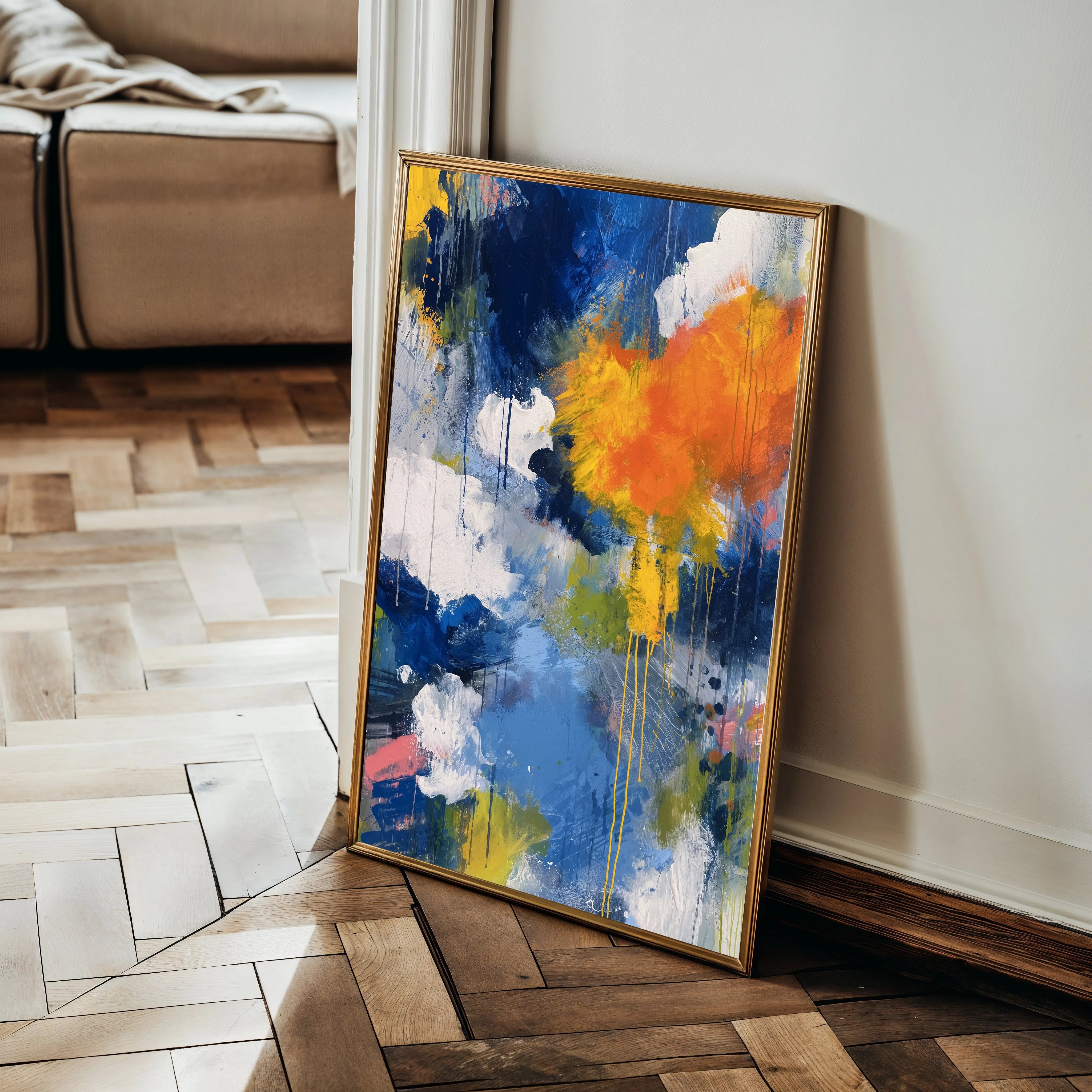 Abstract 1898 Canvas Art 60 x 40 cm / Black
