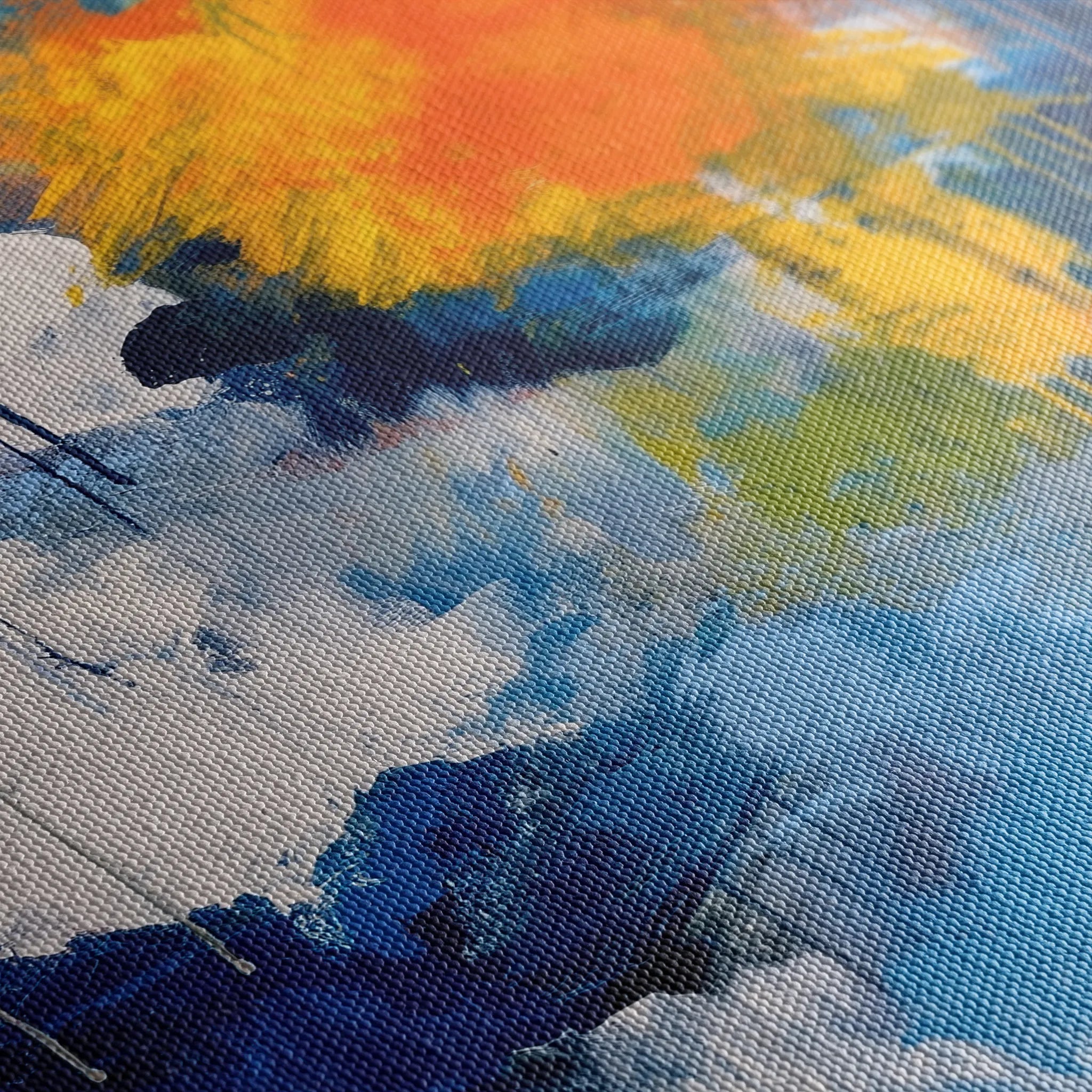 Abstract 1898 Canvas Art 60 x 40 cm / Black