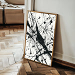 Abstract 1899 Canvas Art 60 x 40 cm / Black