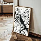 Abstract 1899 Canvas Art 60 x 40 cm / Black