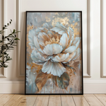 Floral 190 Canvas Art 60 x 40 cm / Black