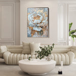 Floral 190 Canvas Art 60 x 40 cm / Black
