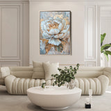 Floral 190 Canvas Art 60 x 40 cm / Black