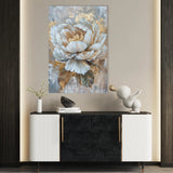 Floral 190 Canvas Art 60 x 40 cm / Black