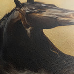 Horses 190 Canvas Art 60 x 40 cm / Black