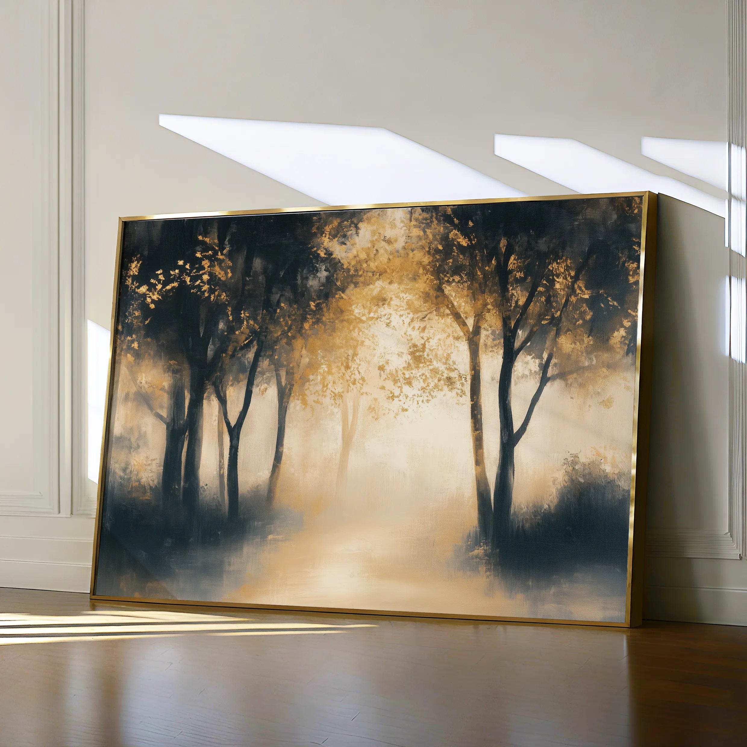 Landscape 190 Canvas Art 60 x 40 cm / Black