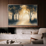 Landscape 190 Canvas Art 60 x 40 cm / Black