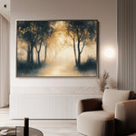 Landscape 190 Canvas Art 60 x 40 cm / Black