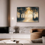 Landscape 190 Canvas Art 60 x 40 cm / Black