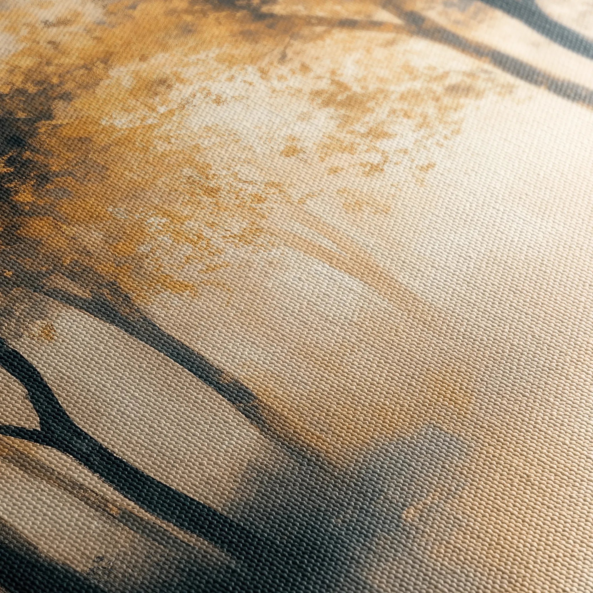 Landscape 190 Canvas Art 60 x 40 cm / Black