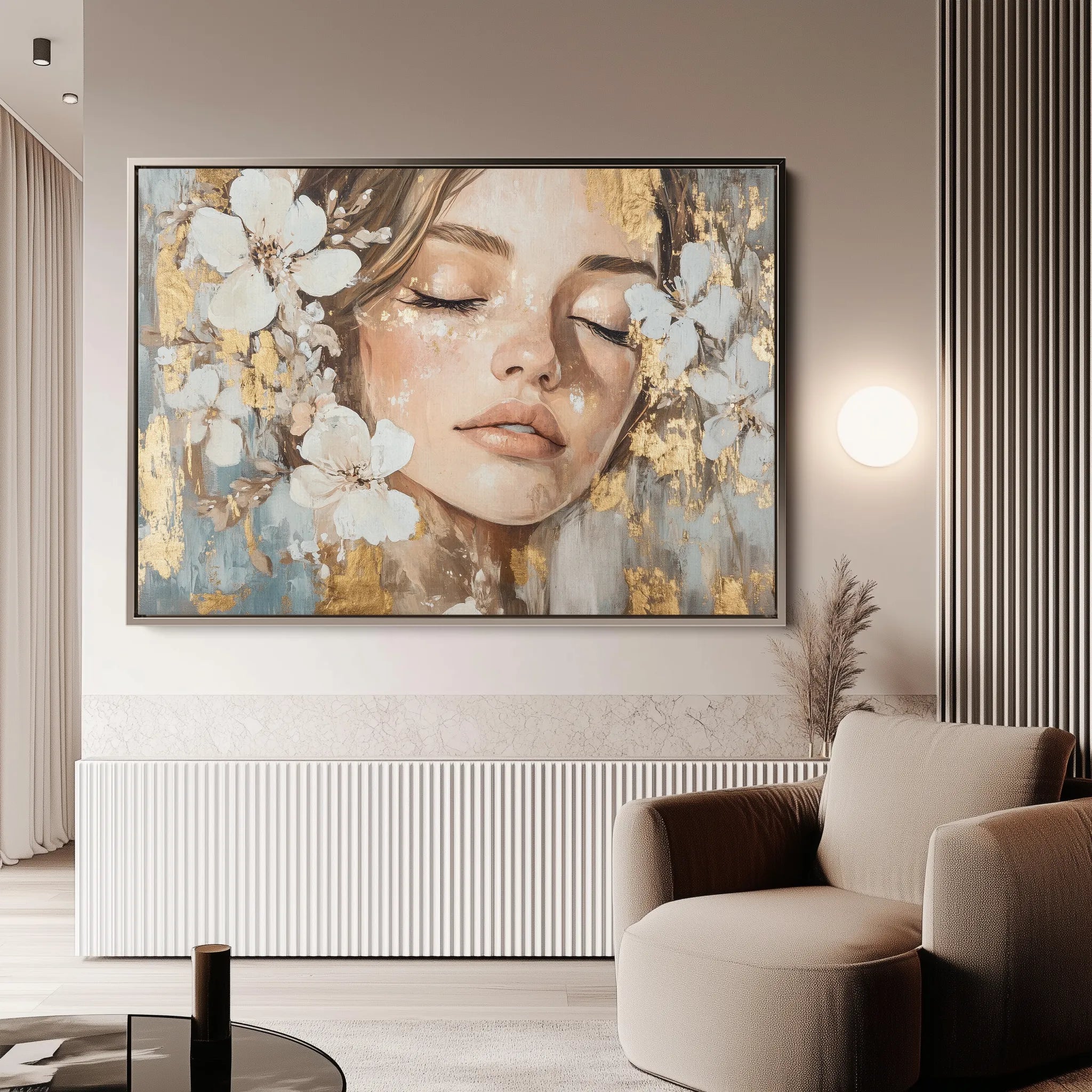 Portrait 190 Canvas Art 60 x 40 cm / Black