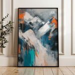 Abstract 1900 Canvas Art 60 x 40 cm / Black