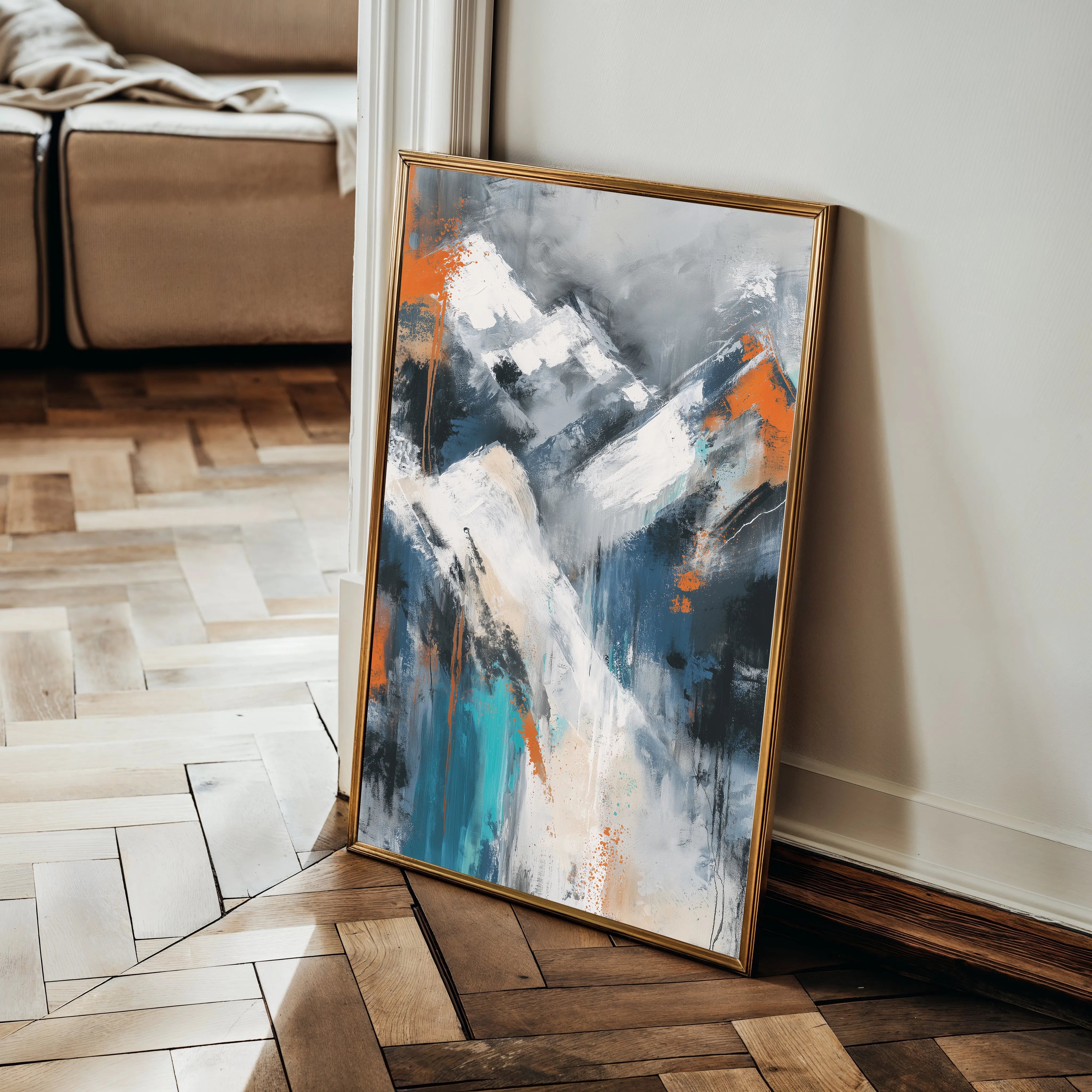 Abstract 1900 Canvas Art 60 x 40 cm / Black