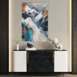 Abstract 1900 Canvas Art 60 x 40 cm / Black