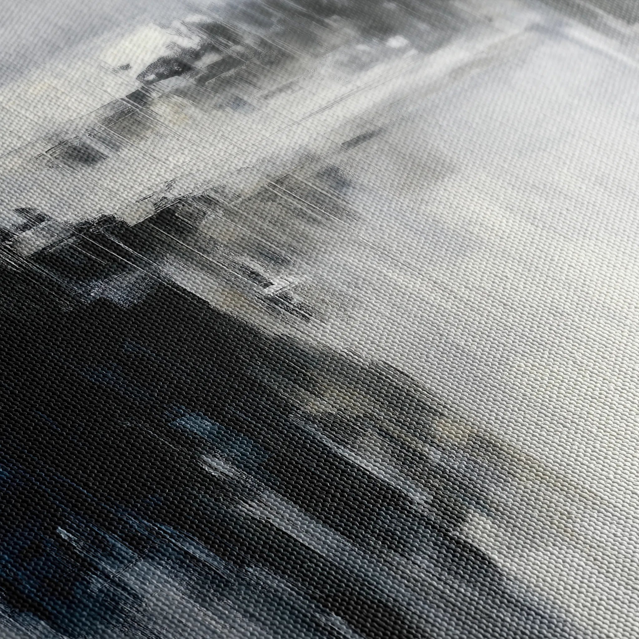 Abstract 1901 Canvas Art 60 x 40 cm / Black