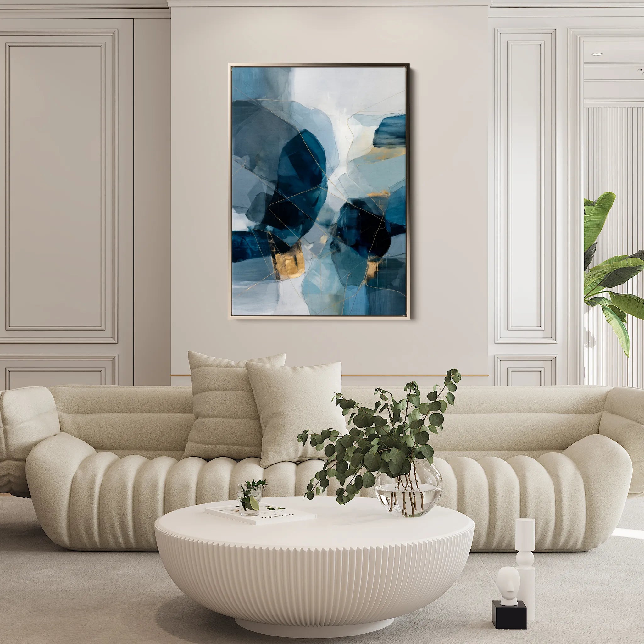 Abstract 1902 Canvas Art 60 x 40 cm / Black