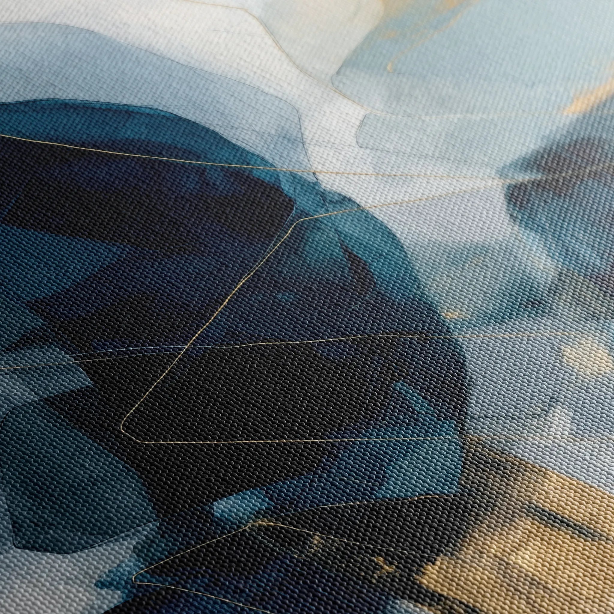 Abstract 1902 Canvas Art 60 x 40 cm / Black