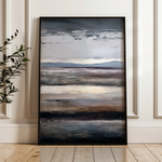 Abstract 1903 Canvas Art 60 x 40 cm / Black