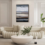 Abstract 1903 Canvas Art 60 x 40 cm / Black