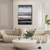 Abstract 1903 Canvas Art 60 x 40 cm / Black