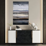 Abstract 1903 Canvas Art 60 x 40 cm / Black