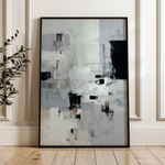 Abstract 1906 Canvas Art 60 x 40 cm / Black