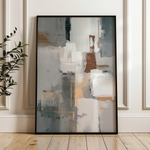 Abstract 1908 Canvas Art 60 x 40 cm / Black