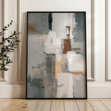 Abstract 1908 Canvas Art 60 x 40 cm / Black