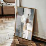 Abstract 1908 Canvas Art 60 x 40 cm / Black