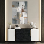 Abstract 1908 Canvas Art 60 x 40 cm / Black