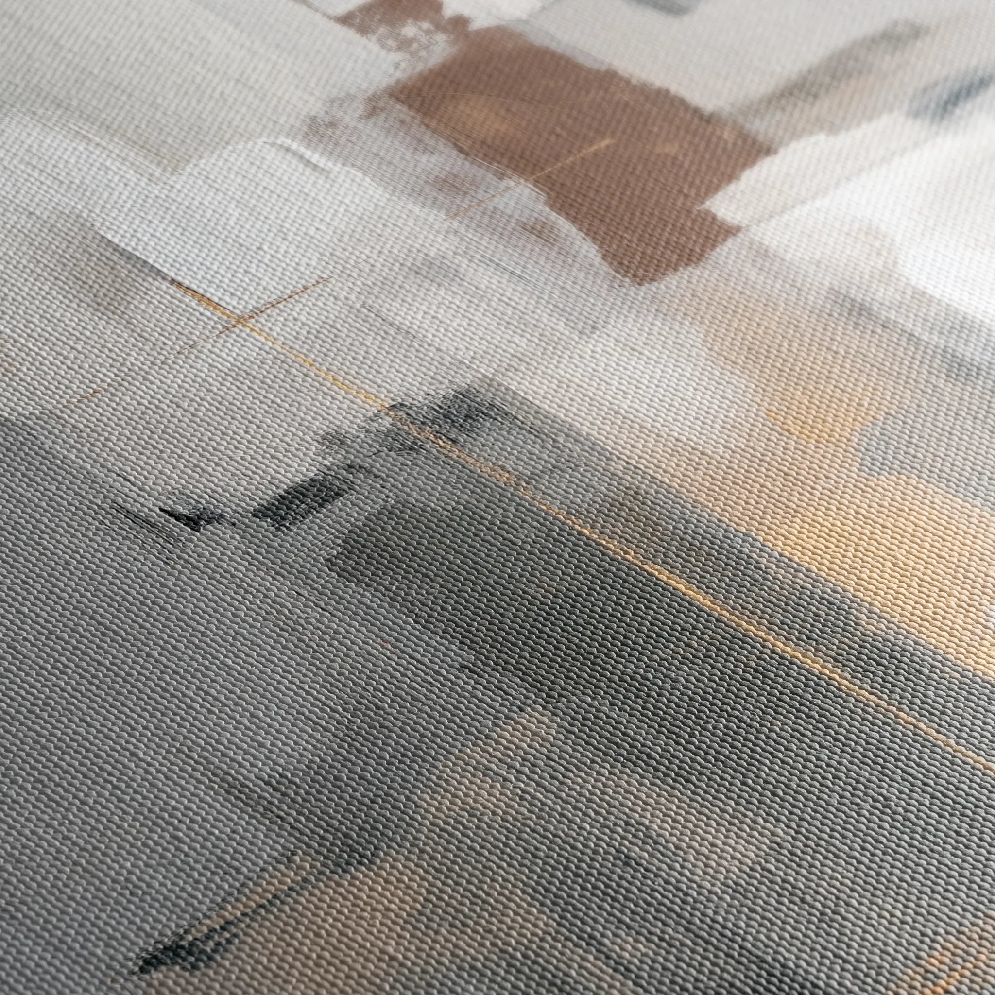 Abstract 1908 Canvas Art 60 x 40 cm / Black