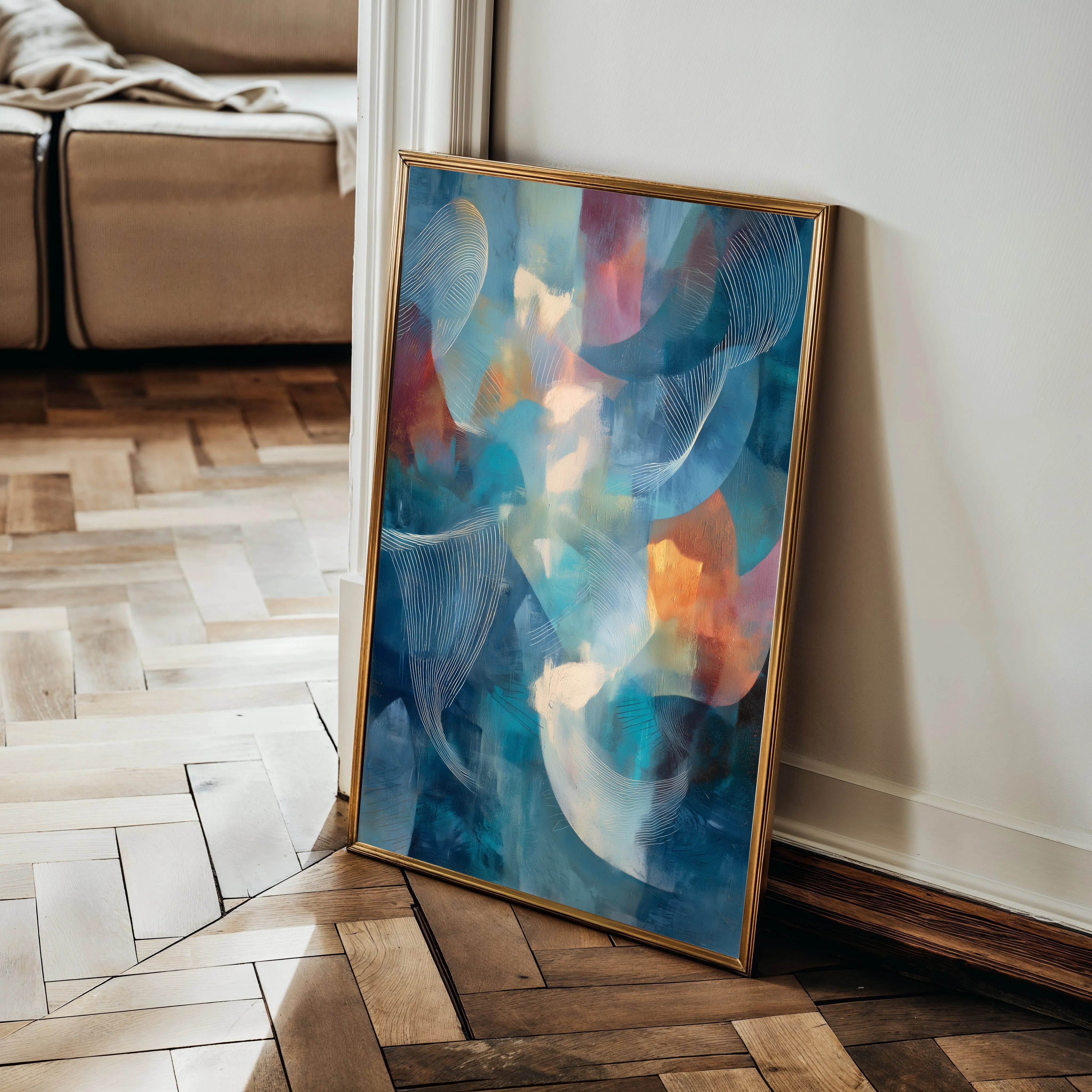 Abstract 1909 Canvas Art 60 x 40 cm / Black