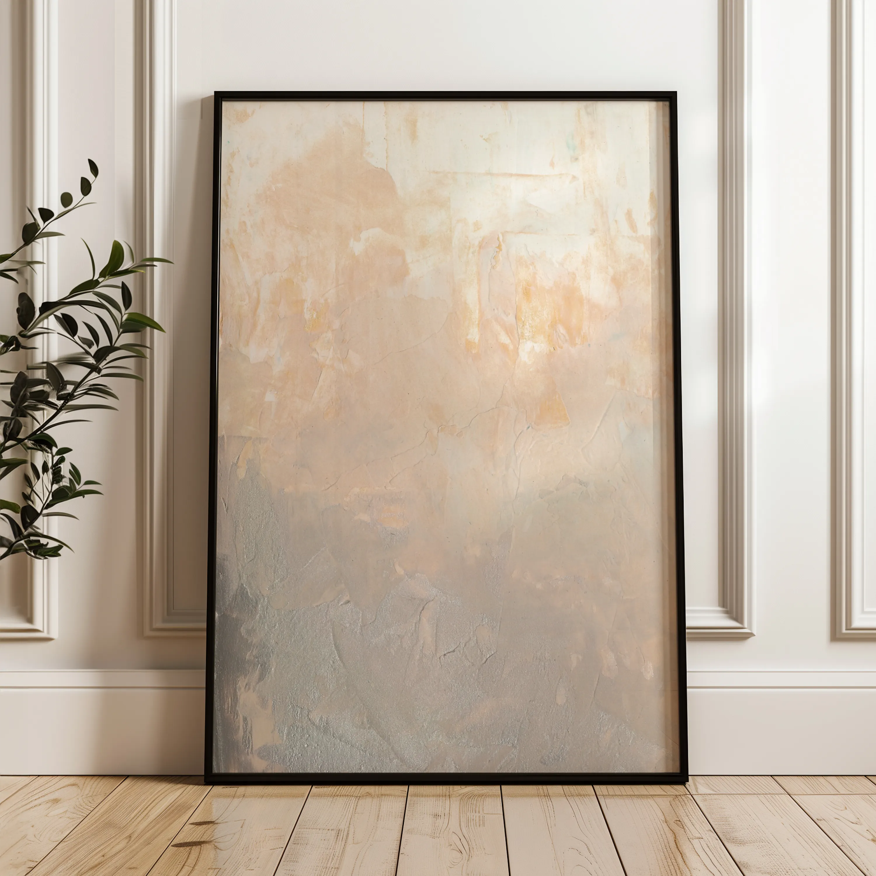 Abstract 191 Canvas Art 60 x 40 cm / Black