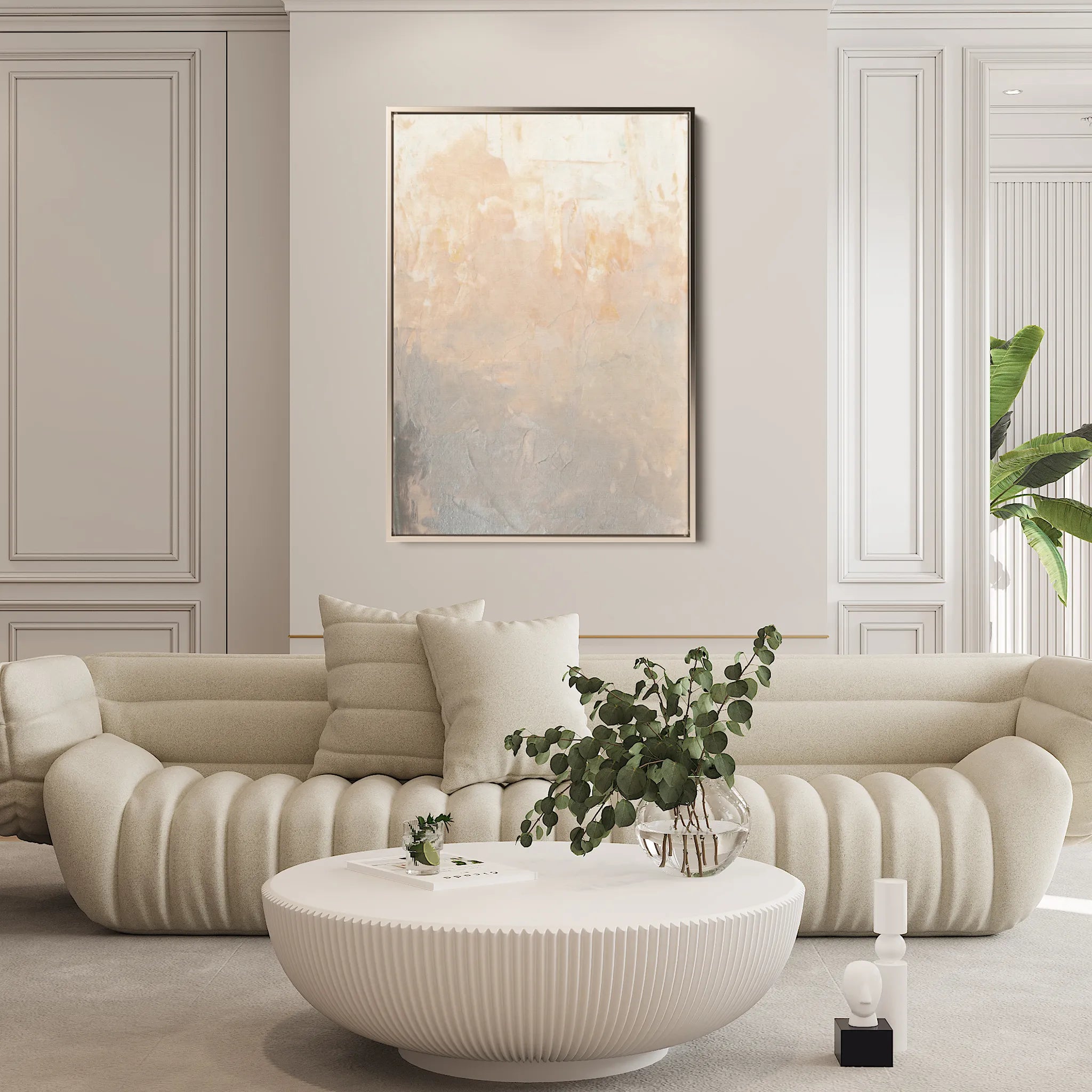 Abstract 191 Canvas Art 60 x 40 cm / Black