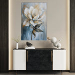 Floral 191 Canvas Art 60 x 40 cm / Black