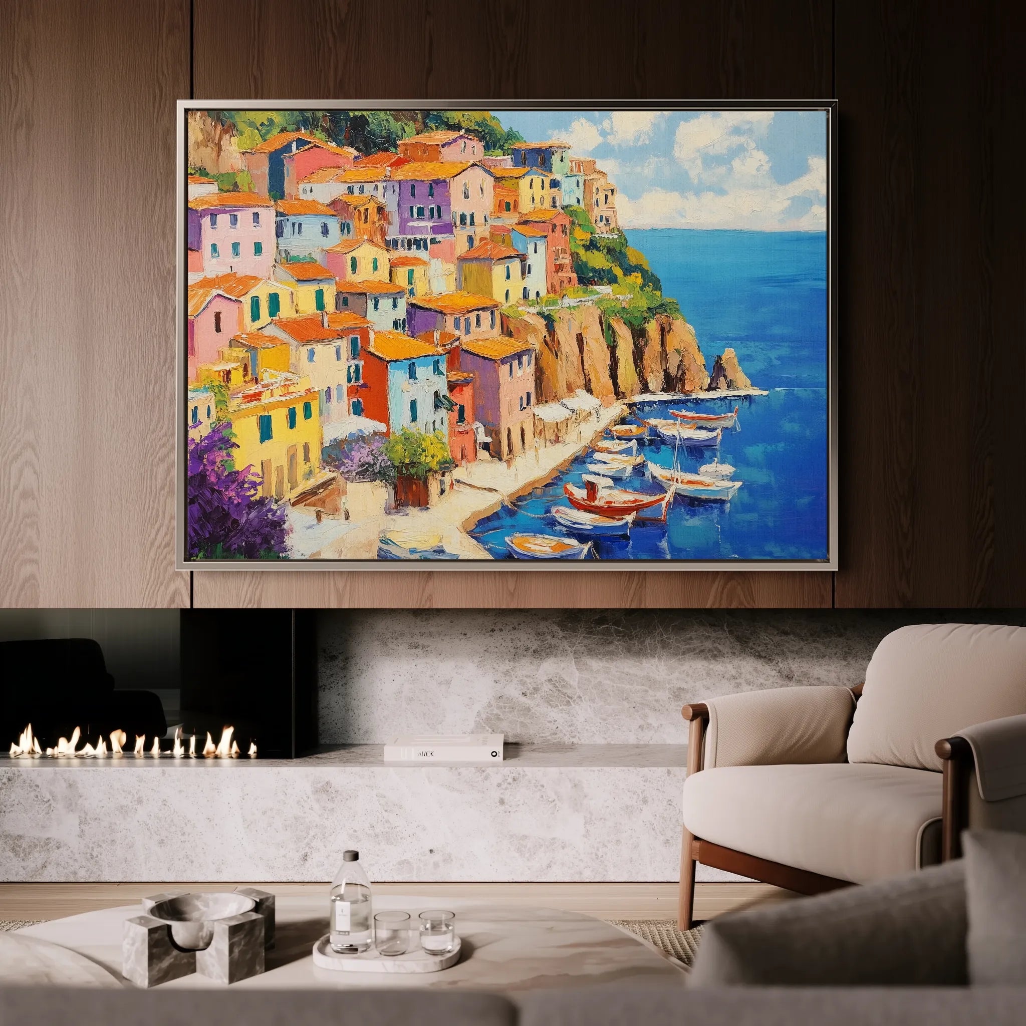 Landscape 191 Canvas Art 60 x 40 cm / Black