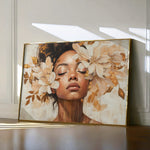 Portrait 191 Canvas Art 60 x 40 cm / Black