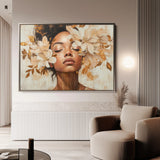 Portrait 191 Canvas Art 60 x 40 cm / Black