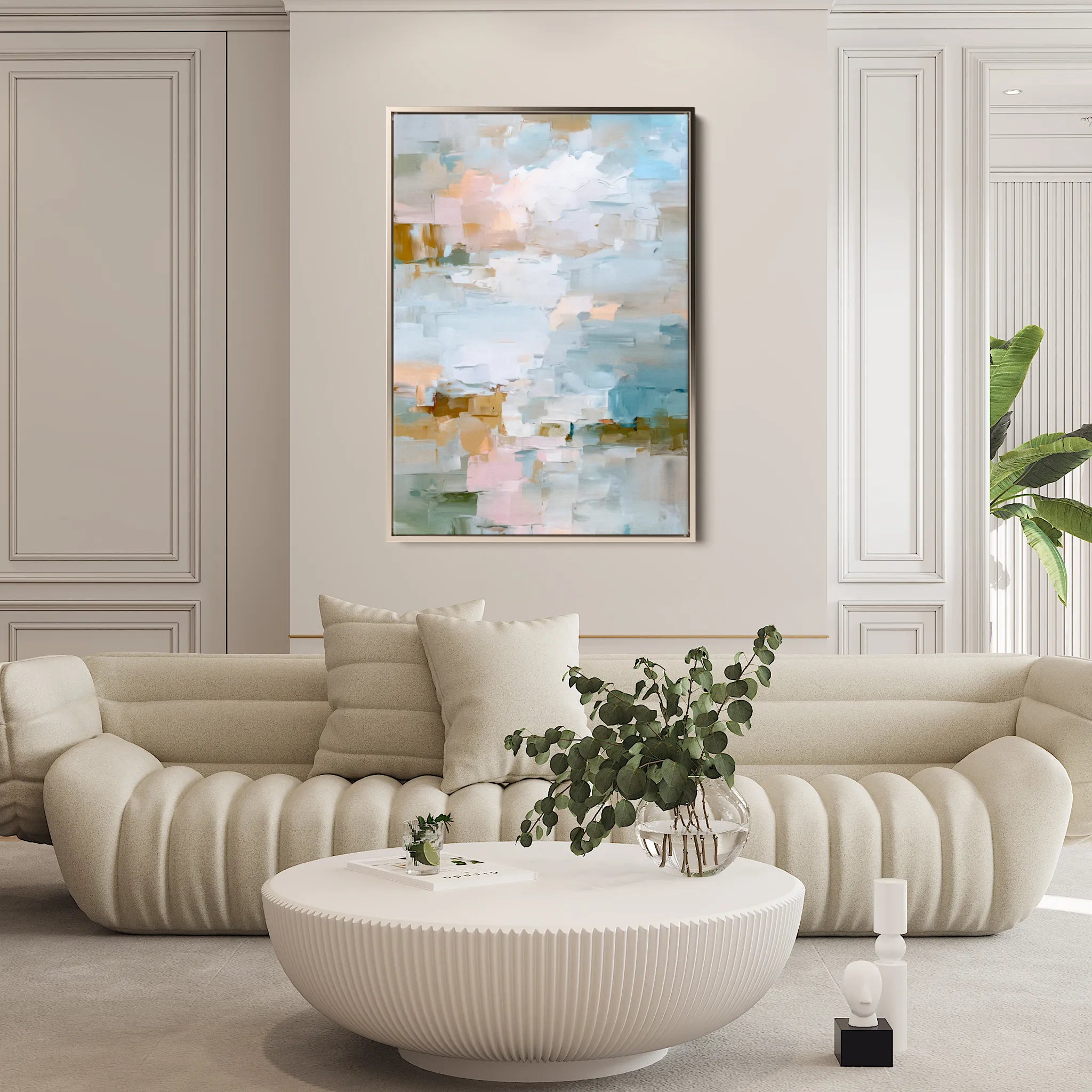 Abstract 1911 Canvas Art 60 x 40 cm / Black