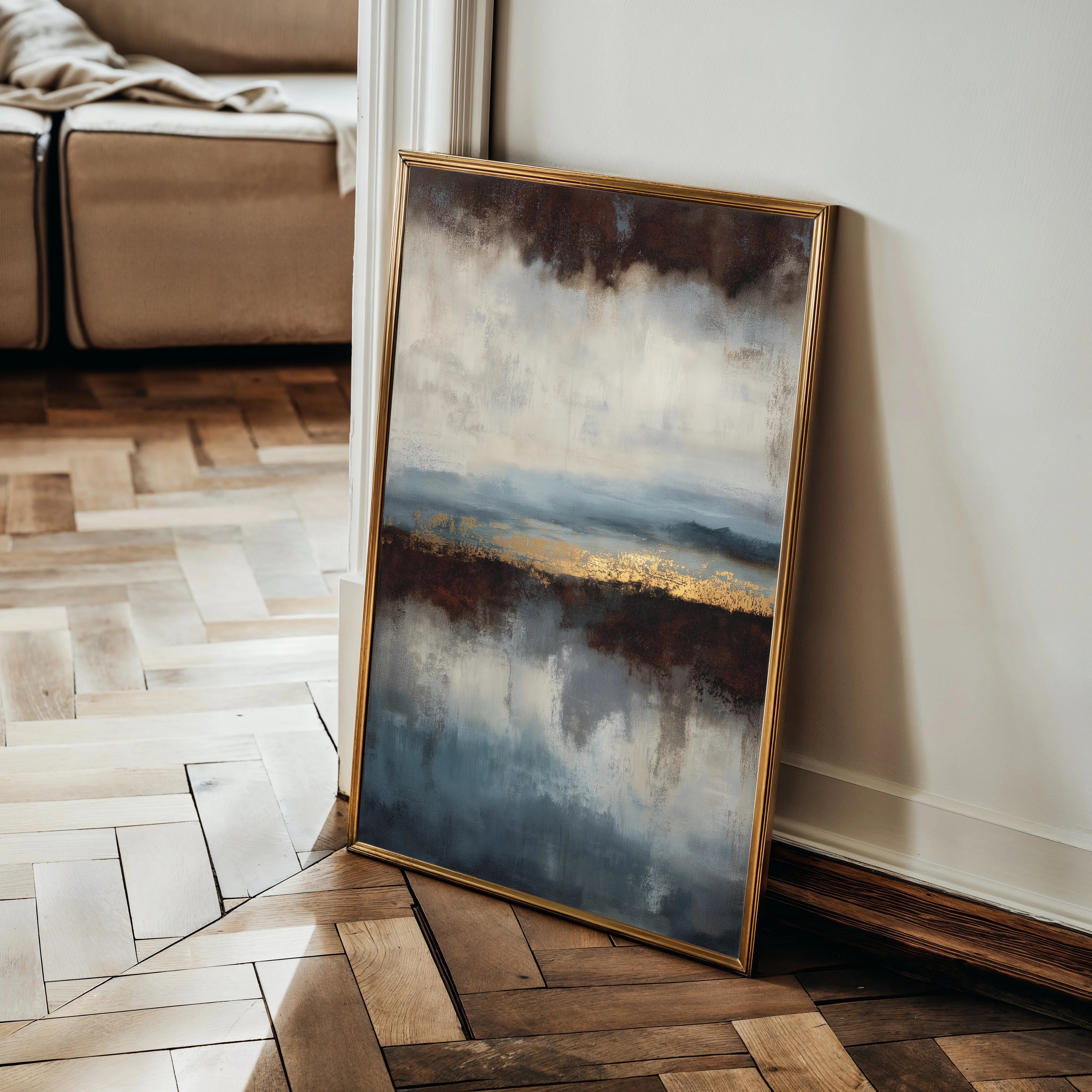 Abstract 1915 Canvas Art 60 x 40 cm / Black