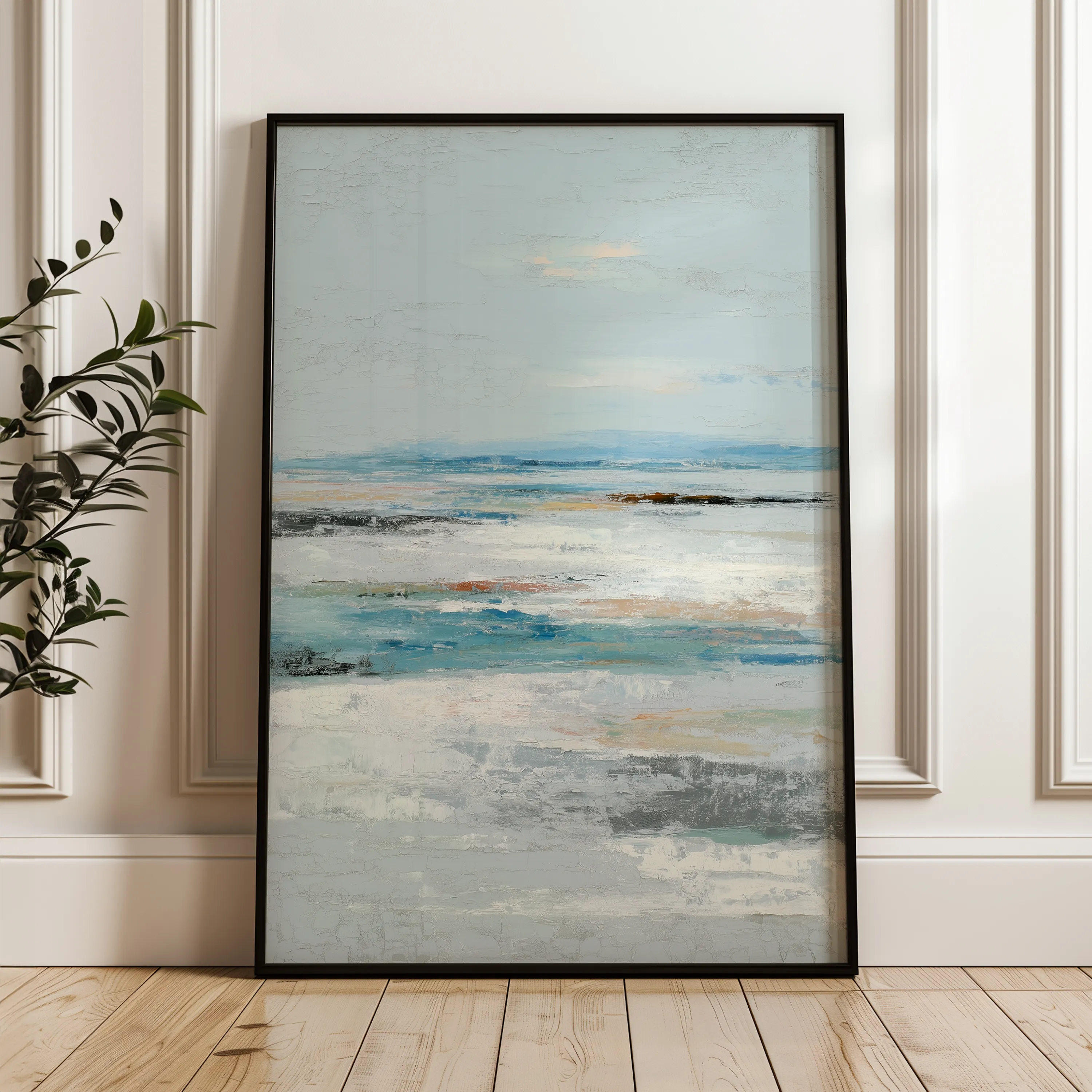 Abstract 1918 Canvas Art 60 x 40 cm / Black