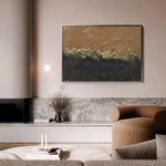 Abstract 192 Canvas Art 60 x 40 cm / Black