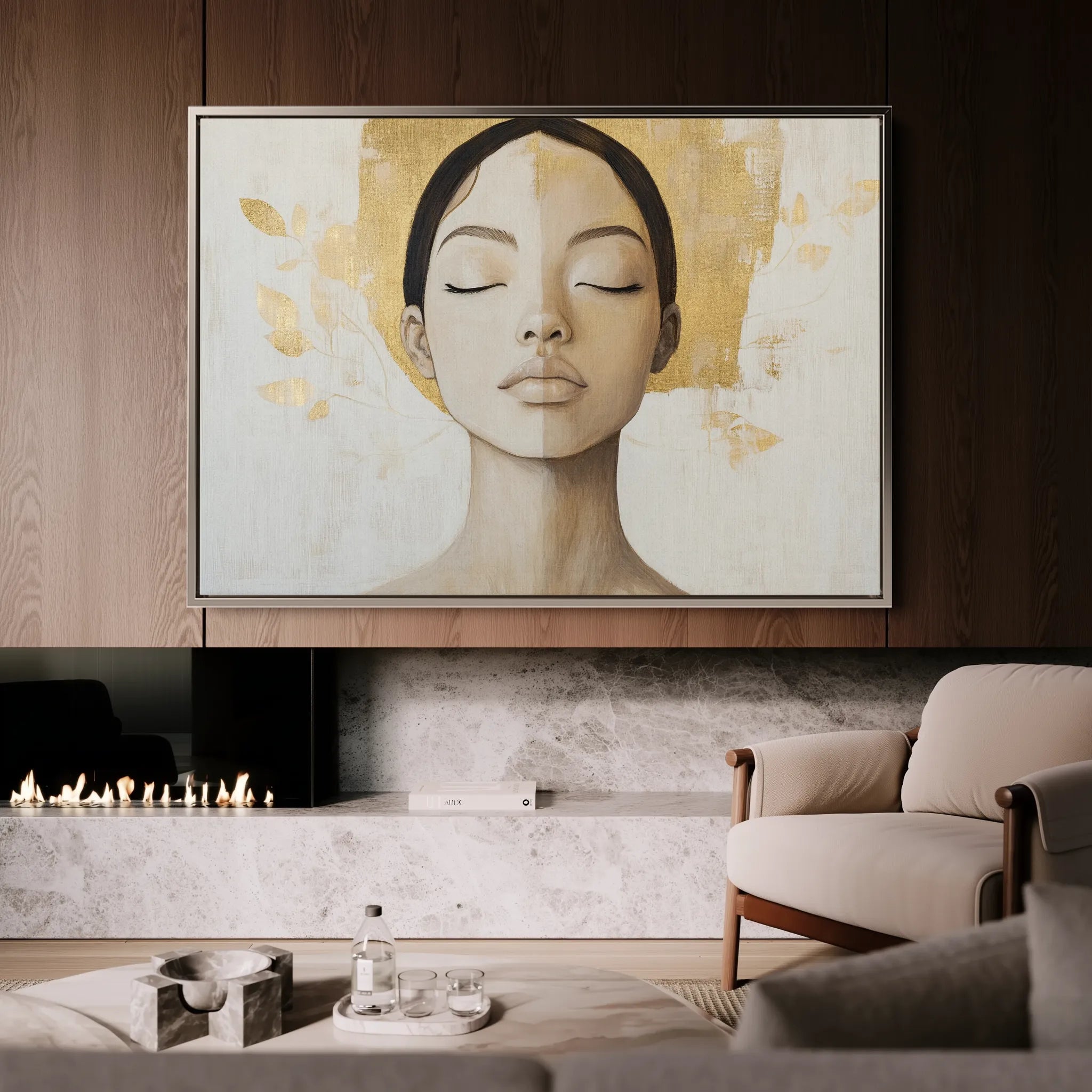Portrait 192 Canvas Art 60 x 40 cm / Black