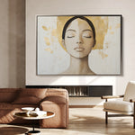 Portrait 192 Canvas Art 60 x 40 cm / Black