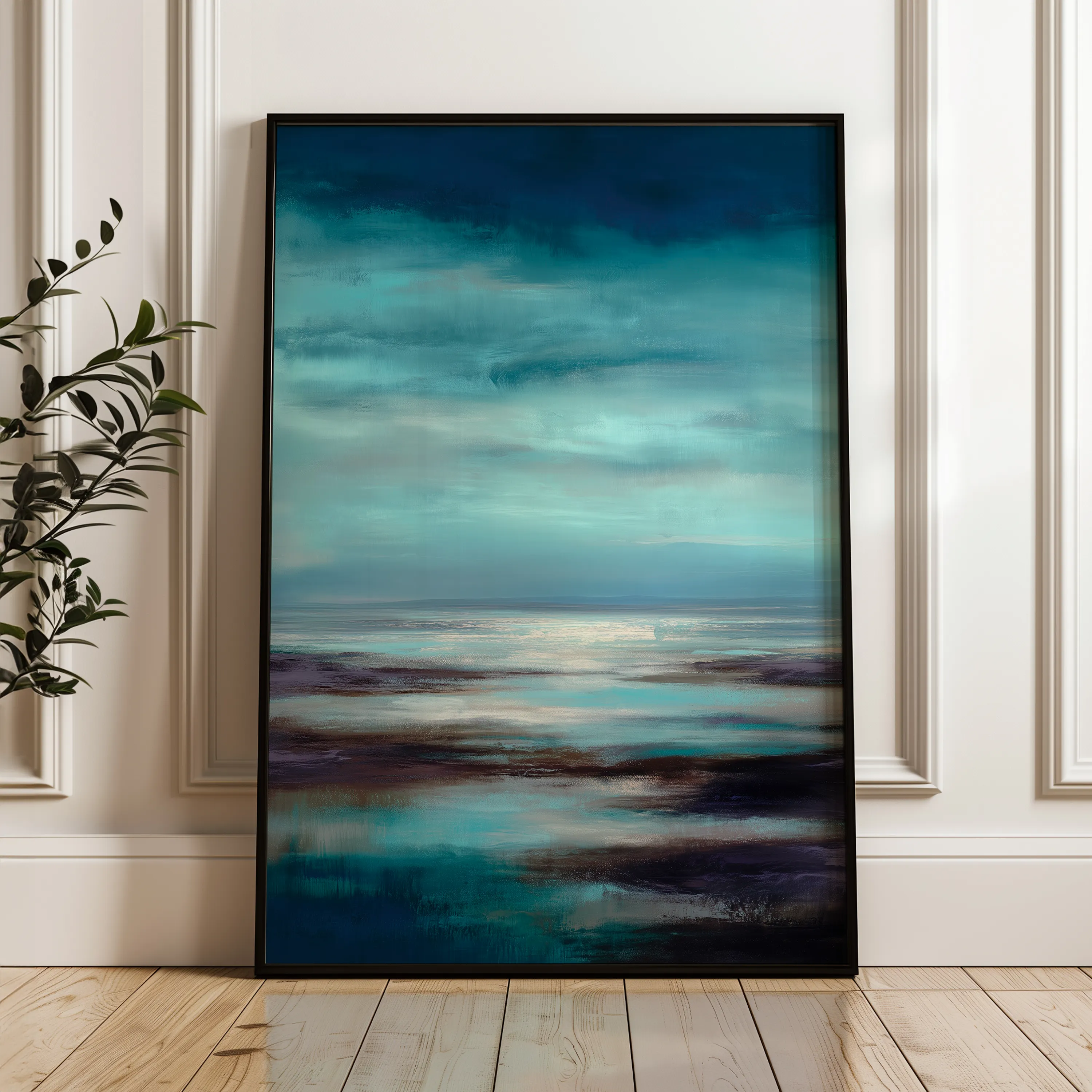Abstract 1920 Canvas Art 60 x 40 cm / Black